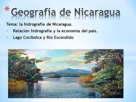 Geografía de Nicaragua