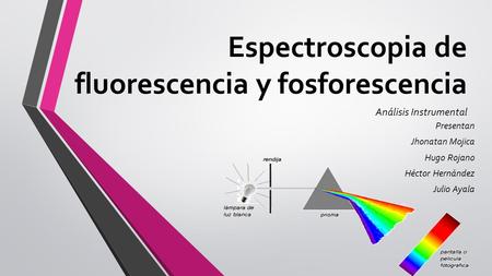 Espectroscopia de fluorescencia y fosforescencia