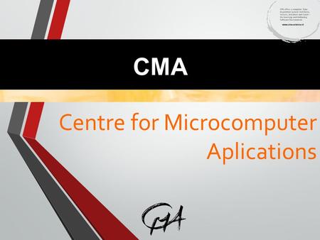 Centre for Microcomputer Aplications CMA. Introducción Un estudiante en 1940 en una clase ciencias 2013 Estudiantes en una clases de ciencias.