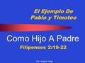 El Ejemplo De Pablo y Timoteo