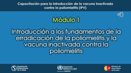 Capacitación para la introducción de la vacuna inactivada contra la poliomielitis (IPV)