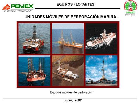 UNIDADES MÓVILES DE PERFORACIÓN MARINA.
