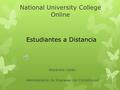 National University College Online Alexandra Cabán Administración de Empresas con Contabilidad Estudiantes a Distancia.