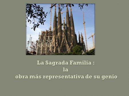 En 1882 se pone la primera piedra del edificio bajo la dirección del arquitecto Francesc de Paula del Villar i Lozano pero abandonó el proyecto y Gaudí.