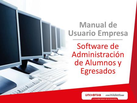Manual de Usuario Empresa Software de Administración de Alumnos y Egresados.
