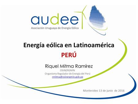 Energía eólica en Latinoamérica PERÚ