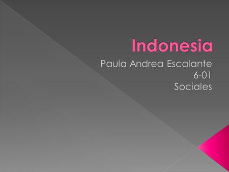  Indonesia, oficialmente la República de Indonesia (en indonesio: Republik Indonesia), es un país insular ubicado entre el Sudeste Asiático y Oceanía.