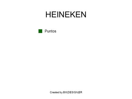Created by BM|DESIGN|ER HEINEKEN Puntos. Created by BM|DESIGN|ER PARTNERS Compañía Cervecerías Unidas Tecnocom, socio tecnológico Patrocionios (UEFA Champions.