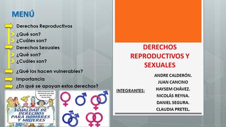 DERECHOS REPRODUCTIVOS Y SEXUALES