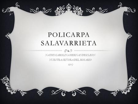 POLICARPA SALAVARRIETA NATHY CAROLINA HERNANDEZ LEON NUESTRA SEÑORA DEL ROSARIO 10*2.