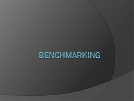 EN 1979, durante una reunión de la Corporación Xerox, se utilizó por primera vez la palabra BENCHMARKING Competitivo. Se conocen dos facetas del BENCHMARKING.