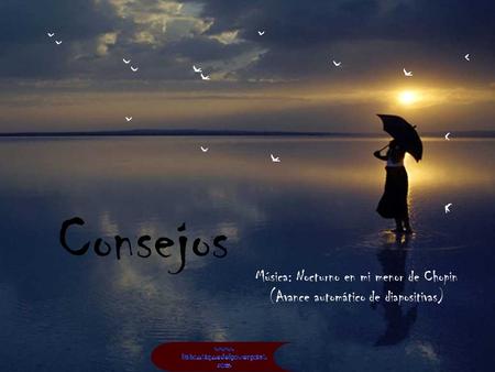 Consejos Música: Nocturno en mi menor de Chopin (Avance automático de diapositivas)