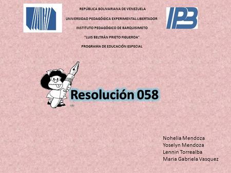 REPÚBLICA BOLIVARIANA DE VENEZUELA UNIVERSIDAD PEDAGÓGICA EXPERIMENTAL LIBERTADOR INSTITUTO PEDAGÓGICO DE BARQUISIMETO “LUIS BELTRÁN PRIETO FIGUEROA” PROGRAMA.