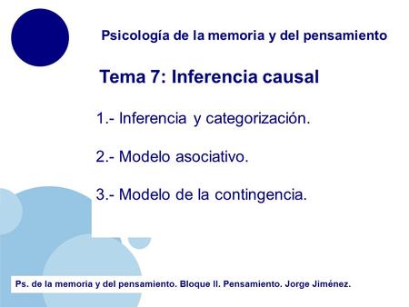 Tema 7: Inferencia causal