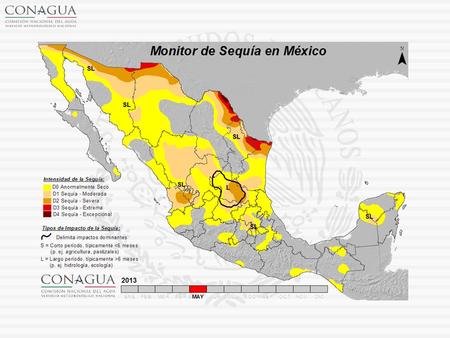 Estadísticas a nivel nacional a finales de Mayo de 2013 Sin afectación: 41.8 % Desde D0 a D4: 58.2 % Desde D1 a D4: 23.9% Desde D2 a D4: 7.5% Desde D3.
