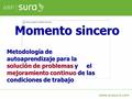 Momento sincero Metodología de autoaprendizaje para la solución de problemas y el mejoramiento continuo de las condiciones de trabajo.