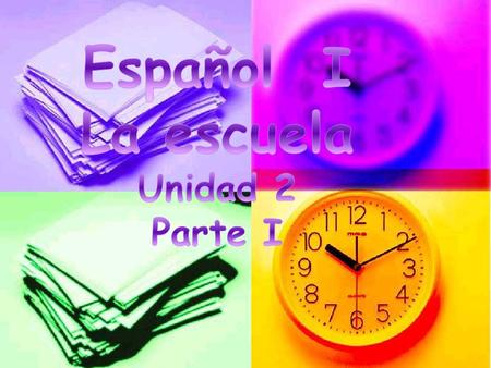 el almuerzo en la … hora in the … hour (class period)