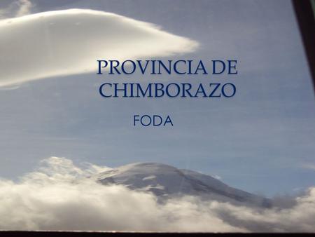 PROVINCIA DE CHIMBORAZO