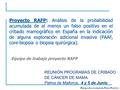 Riesgo Acumulado de Falso Positivo Equipo de trabajo proyecto RAFP REUNIÓN PROGRAMAS DE CRIBADO DE CÁNCER DE MAMA Palma de Mallorca, 4 y 5 de Junio Proyecto.
