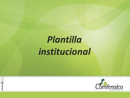 Plantilla institucional