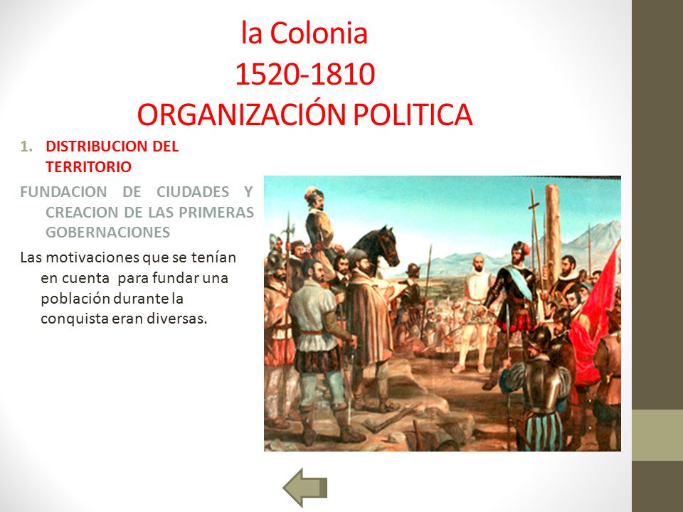 la Colonia ORGANIZACIÓN POLITICA - ppt video online descargar