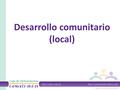 Desarrollo comunitario (local)