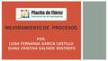 POR: LUISA FERNANDA GARCIA CASTILLO DIANA CRISTINA GALINDO RESTREPO MEJORAMIENTO DE PROCESOS.