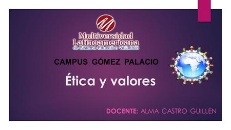 Docente: Alma Castro GUILLEN