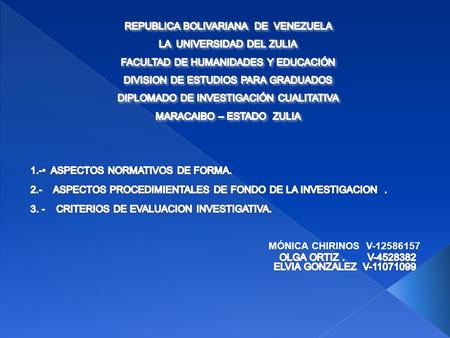 MÓNICA CHIRINOS V-12586157. Redacción Redacte el texto de manera impersonal. Todos los párrafos comienzan contra el margen izquierdo y sin dejar sangría.