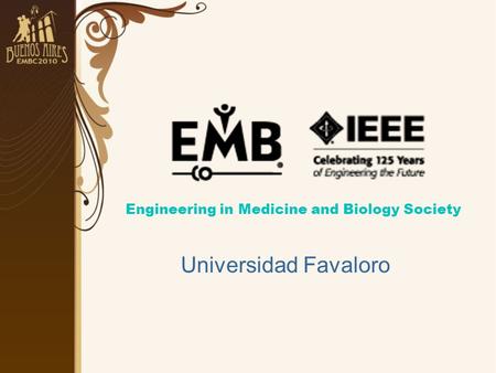 Engineering in Medicine and Biology Society Universidad Favaloro.