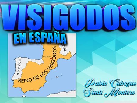 Santiago Montero Pablo Cabezas. Índice 1. Los pueblos godos 2. ¿Quienes son los visigodos? 3. Los reinos visigodos 4. Religión 5. Concilios 6. El arte.