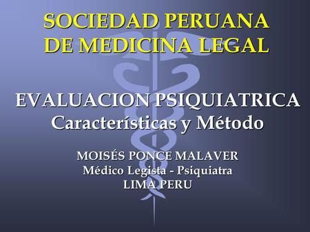 SOCIEDAD PERUANA DE MEDICINA LEGAL