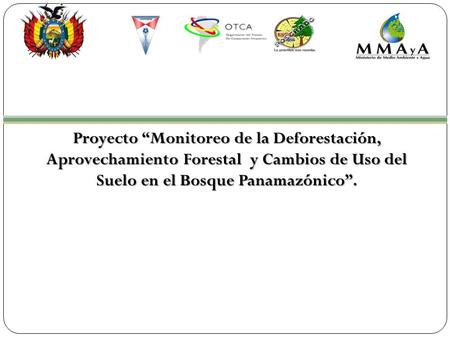 Proyecto “Monitoreo de la Deforestación, Aprovechamiento Forestal y Cambios de Uso del Suelo en el Bosque Panamazónico”.