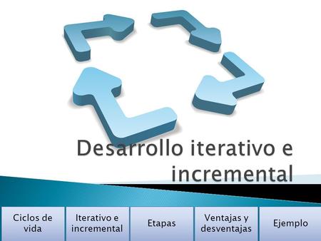 Desarrollo iterativo e incremental