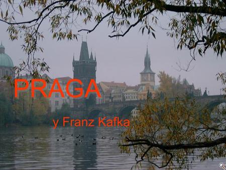 PRAGA PRAGA y Franz Kafka. Puentes sobre el río Moldava…