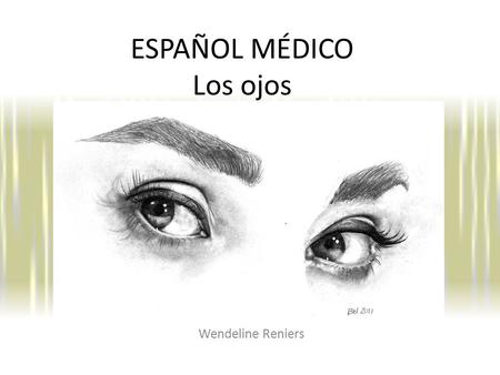 ESPAÑOL MÉDICO Los ojos Wendeline Reniers. La anatomía.