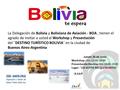 La Delegación de Bolivia y Boliviana de Aviación - BOA, tienen el agrado de invitar a usted al Workshop y Presentación del ¨DESTINO TURÍSTICO BOLIVIA¨