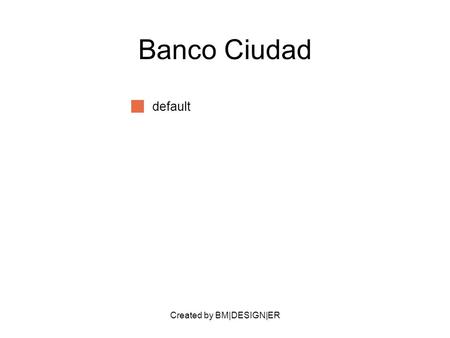 Created by BM|DESIGN|ER Banco Ciudad default. Created by BM|DESIGN|ER PARTNERS Clientes Banco Central GCBA Instituciones financieras VALUE PROPOSITION.