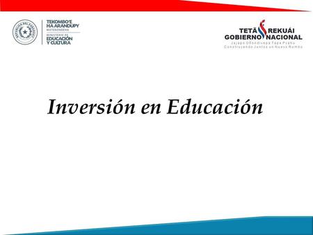 Inversión en Educación. Plan Nacional de Educación 2.024 Compromisos Internacionales Plan Nacional de Desarrollo Programa de Gobierno 2013-2018 Micro.