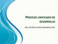 Proceso unificado de desarrollo