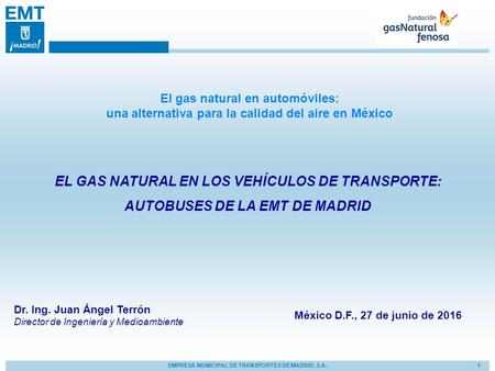 El gas natural en automóviles: