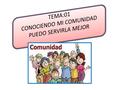 ¿ QUÉ HAS LOGRADO APRECIAR EN EL VIDEO? ¿CÓMO ES EL TRABAJO DE LAS PERSONAS EN ESA COMUNIDAD? ¿POR QUÉ CREES QUE OTRAS COMUNIDADES NO SE HAN DESARROLLADO.