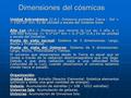 Dimensiones del cósmicas