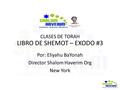 LIBRO DE SHEMOT – EXODO #3