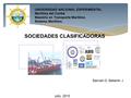 SOCIEDADES CLASIFICADORAS