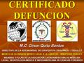 CERTIFICADO DEFUNCION