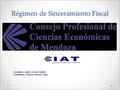 Régimen de Sinceramiento Fiscal