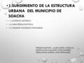 1.SURGIMIENTO DE LA ESTRUCTURA URBANA DEL MUNICIPIO DE SOACHA