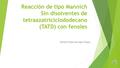 Reacción de tipo Mannich Sin disolventes de tetraazatriciclododecano (TATD) con fenoles Ronald Felipe Barragan Vargas.