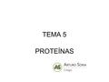 TEMA 5 PROTEÍNAS. 1.AMINOÁCIDOS ESTRUCTURA. CARACTERÍSTICAS -Son los eslabones unitarios que forman proteínas. Todos los aminoácidos presentan un grupo.